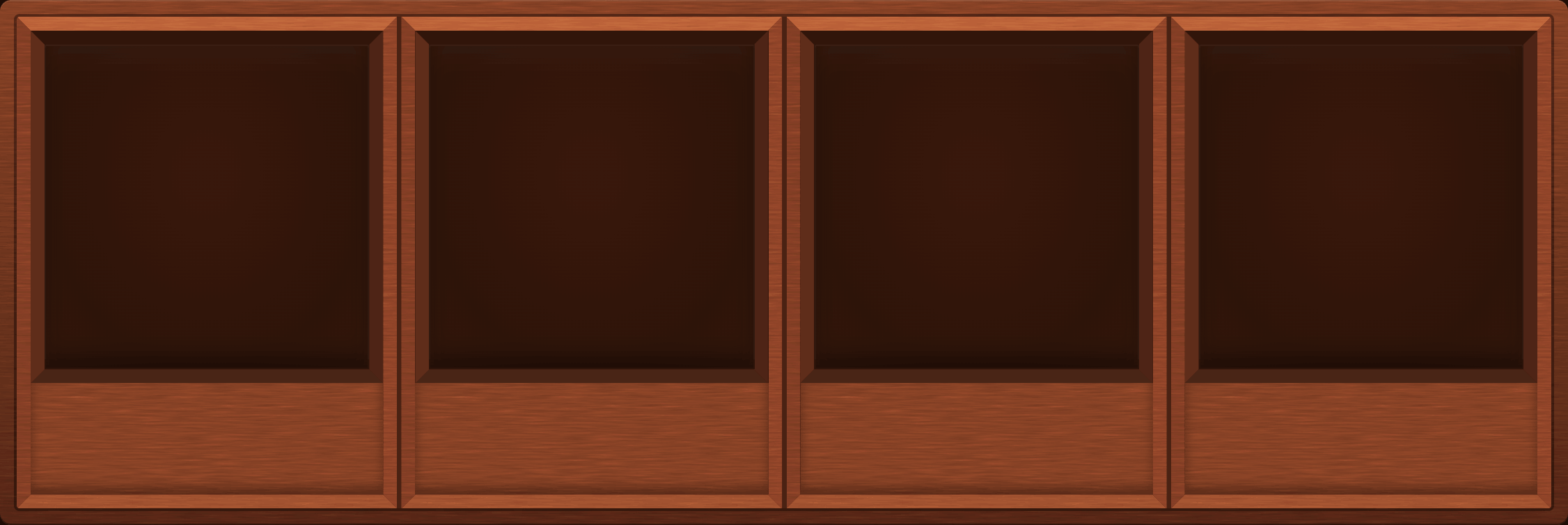 Tuscan Terracotta Display Case (1x4)